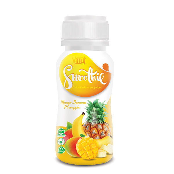 150ml Bottle Smoothie Juice Mango. Banana and Pineapple Juice