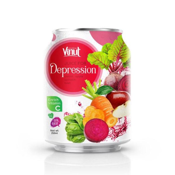 250ml Can 100 Vegetable Juice Juice for Depression