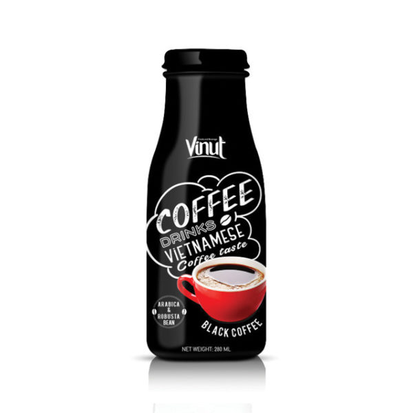 280ml Glass Bottle Black Coffee from Vietnam