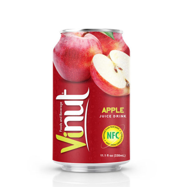 330ml VINUT Canned Apple juice drink