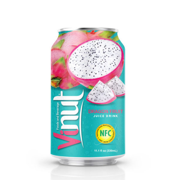 330ml VINUT Canned Dragon Fruit juice drink
