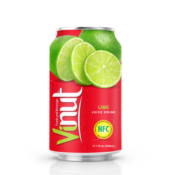 330ml VINUT Canned Lime juice drink