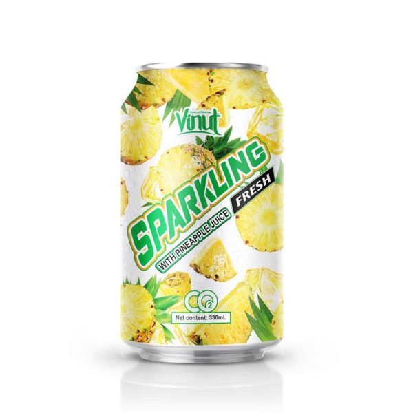 330ml VINUT Canned Pineapple Juice Sparkling water 1
