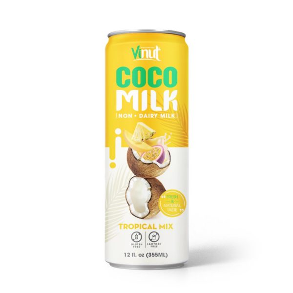 Coconut milk with tropical mix -VINUT Tropical Fruit Coconut Milk 12fl oz 2020