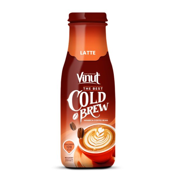 13.67 fl oz Vinut Cold Brew Arabica Latte Coffee Bean Calories 128 Kcal