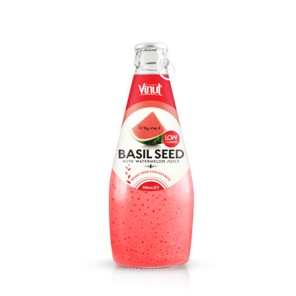 290ml Vinut Basil seed drink with Watermelon juice