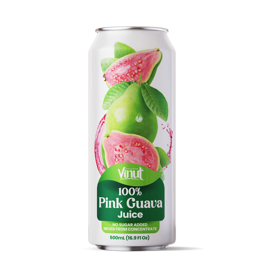 16.9 fl oz Vinut 100 NFC Pink Guava Juice drink No Sugar Added